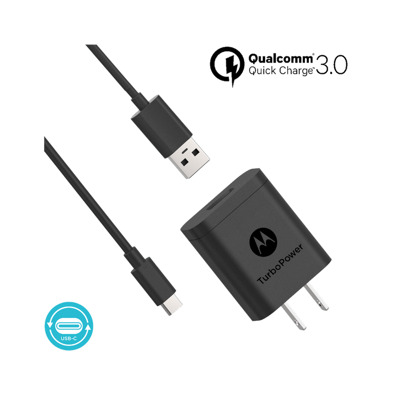 Motorola TurboPower™ 18 Wall Charger with USB-C Data Cable